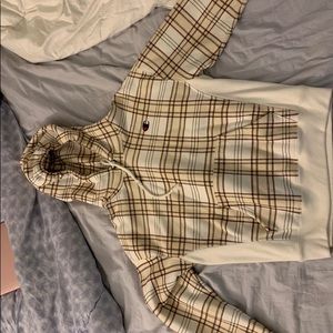 Champion plaid hoodie
